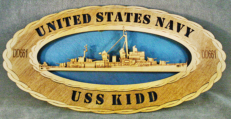 USS Kidd - DD661 Wall Tribute